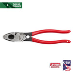 MILWAUKEE Milwaukee MT500T Lineman's Pliers with Thread Cleaner, 9.22 in OAL, 1.39 in Jaw Opening, Red Handle