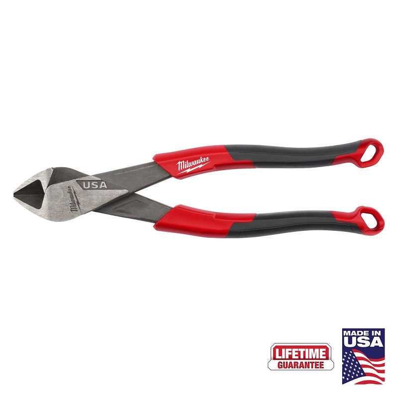 MILWAUKEE Milwaukee MT558 Cutting Pliers, 8 in OAL, 0.97 in Cutting Capacity, Black/Red Handle, 0.7 in W Jaw