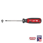 MILWAUKEE Milwaukee MT218 Screwdriver, #2 Drive, Square Drive, 8.3 in OAL, 4 in L Shank, Acetate Handle, Cushion-Grip Handle