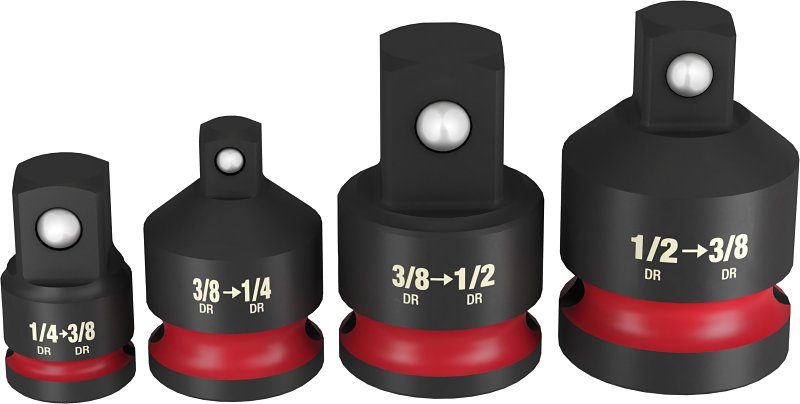 MILWAUKEE Milwaukee SHOCKWAVE Impact Duty Series 49-66-6742 Drive Adapter Set, Impact Drive, Female, Square Output Drive