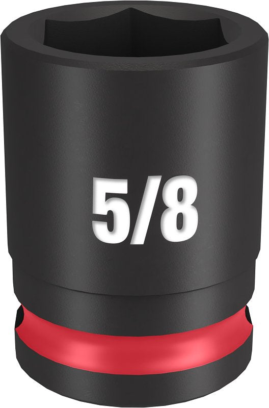 MILWAUKEE Milwaukee SHOCKWAVE Impact Duty 49-66-6108 Shallow Impact Socket, 5/8 in Socket, 3/8 in Drive, Square Drive, 6-Point TOOLS MILWAUKEE