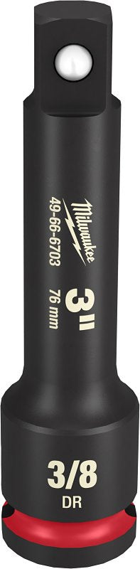 MILWAUKEE Milwaukee SHOCKWAVE Impact Duty Series 49-66-6703 Socket Extension, 3/8 in Drive, 3 in L