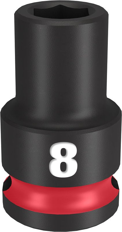 MILWAUKEE Milwaukee SHOCKWAVE Impact Duty Series 49-66-6132 Shallow Impact Socket, 8 mm Socket, 3/8 in Drive, Square Drive