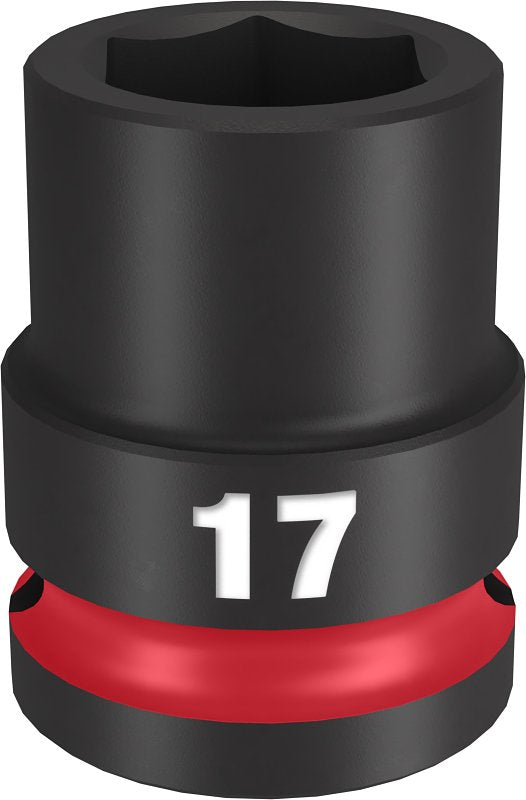 MILWAUKEE Milwaukee SHOCKWAVE Impact Duty Series 49-66-6249 Shallow Impact Socket, 17 mm Socket, 1/2 in Drive, Square Drive