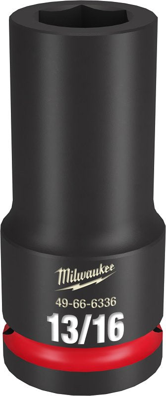 MILWAUKEE Milwaukee SHOCKWAVE Impact Duty Series 49-66-6336 Deep Impact Socket, 13/16 in Socket, 3/4 in Drive, Square Drive TOOLS MILWAUKEE