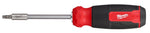 MILWAUKEE Milwaukee 48-22-2907 14-In-1 Multi-Bit Screwdriver, 1/4 in Drive, Torx Drive, 9.11 in OAL, Plastic Handle