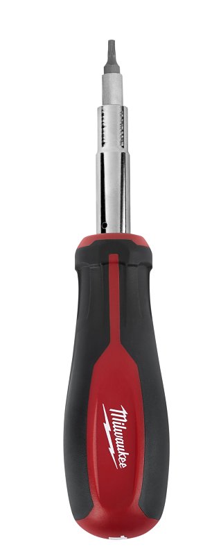MILWAUKEE Milwaukee 48-22-2761 Screwdriver, 1/4, 3/16, 3/8, 5/16 in Drive, 10 in OAL, Rubber Handle, Tri-Lobe Handle TOOLS MILWAUKEE