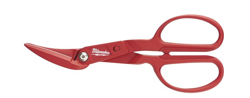 MILWAUKEE Milwaukee 48-22-4005 Offset Tinner Snips, 11-5/16 in OAL, 2 in L Cut, Offset Cut, Steel Blade, Contoured Handle
