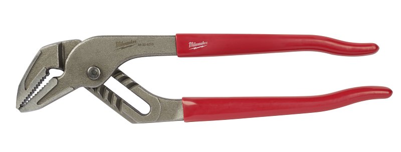 MILWAUKEE Milwaukee 48-22-6510 Tongue and Groove Plier, 10 in OAL, 2 in Jaw Opening, Red Handle, Ergonomic Handle, 1/2 in W Jaw TOOLS MILWAUKEE