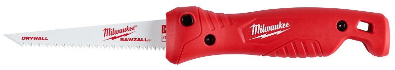 MILWAUKEE Milwaukee 48-22-0307 Jab Saw, 4.9 in L Blade, 8 TPI, Steel Blade, Folding, Ribbed Handle, Polypropylene Handle