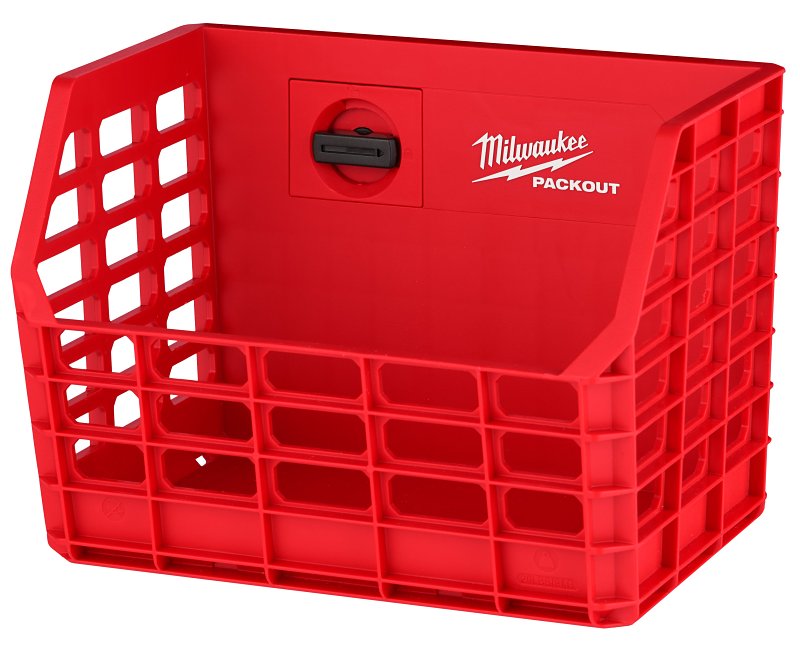 MILWAUKEE ELECTRICAL TO Milwaukee PACKOUT 48-22-8342 Compact Wall Basket, 20 lb, Plastic, Red