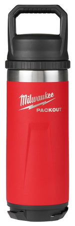 MILWAUKEE ELECTRICAL TO Milwaukee PACKOUT Series 48-22-8382R Insulated Bottle, 18 oz, Stainless Steel, Red HOUSEWARES MILWAUKEE ELECTRICAL TO