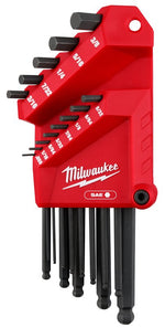 MILWAUKEE ELECTRICAL TO Milwaukee 48-22-2185 Ball End L-Key Set, 13-Piece, Steel, Black Oxide TOOLS MILWAUKEE ELECTRICAL TO
