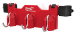 MILWAUKEE ELECTRICAL TO Milwaukee PACKOUT 48-22-8606 Tool Box 3-Hook Attachment, 30 lb, 3-Compartment, ABS/Polycarbonate, Black/Red TOOLS MILWAUKEE ELECTRICAL TO