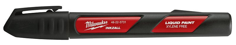 MILWAUKEE ELECTRICAL TO Milwaukee INKZALL Series 48-22-3731 Liquid Paint Marker, Black/Red, 6.09 in L