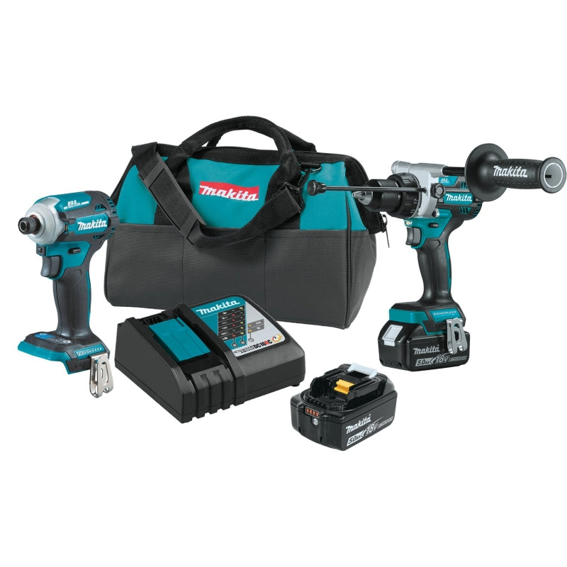 MAKITA Makita XT288T Series Combination Tool Kit, Battery Included, 5 Ah, 18 V, Lithium-Ion, 1/PK