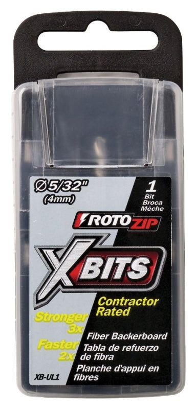 ROTO ZIP Rotozip XB-UL1 Underlayment Bit, 5/32 in Dia, 2-1/2 in L, 1 in L Flute, 5/32 in Dia Shank, Carbide/Steel