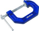 IRWIN Irwin 225103ZR C-Clamp, 750 lb Clamping, 3 in Max Opening Size, 2-1/4 in D Throat, Cast Iron Body, Blue Body TOOLS IRWIN