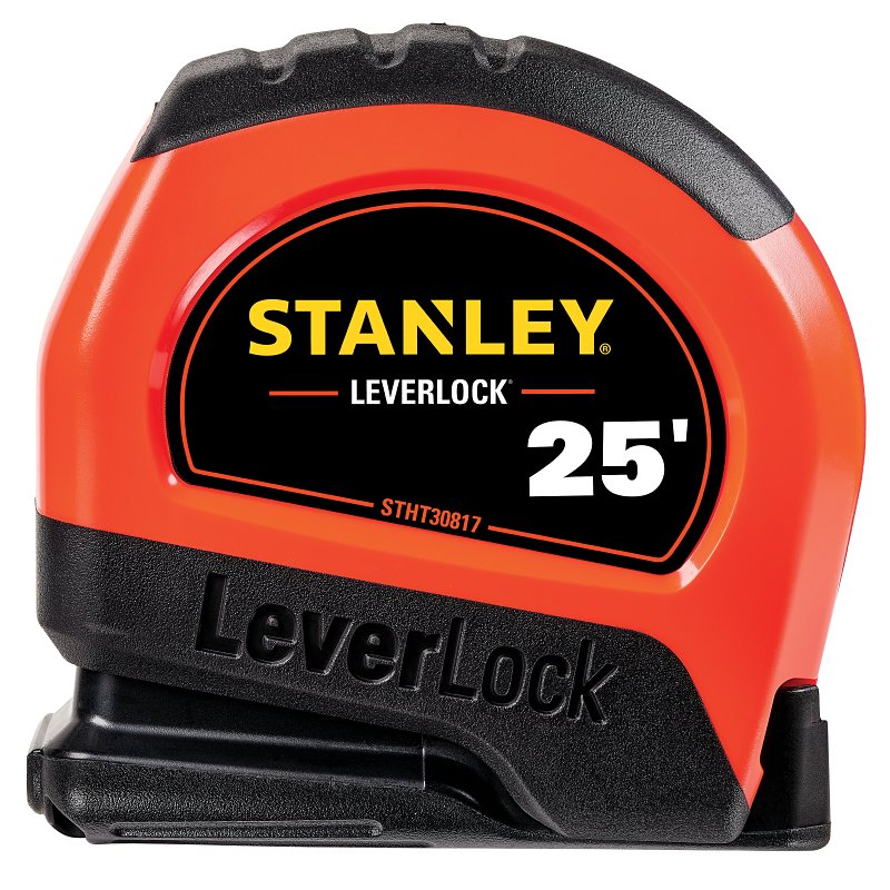 STANLEY TOOLS STANLEY STHT30817S Tape Measure, 25 ft L Blade, 1 in W Blade, ABS Case, Orange Case TOOLS STANLEY TOOLS