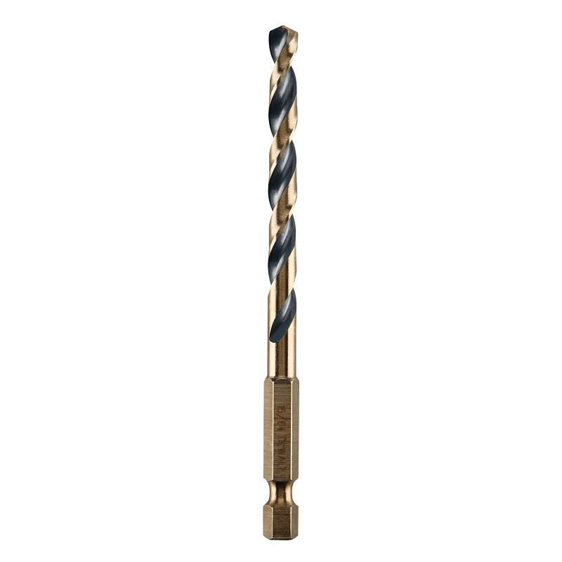 DEWALT DEWALT DWA5015 Drill Bit, 15/64 in Dia, 4 in OAL, Heavy-Duty, 1/4 in Dia Shank, Hex Shank