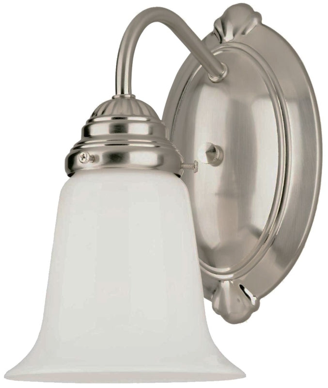 WESTINGHOUSE Westinghouse 6649600 Wall Fixture, 120 V, 1 -Lamp, Incandescent, LED Lamp, Metal Fixture, Brushed Nickel Fixture ELECTRICAL WESTINGHOUSE