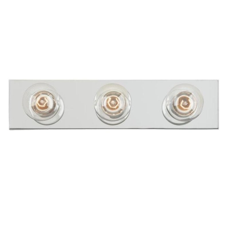 WESTINGHOUSE Westinghouse 66406 Bath Bar, 3-Lamp, Chrome Fixture