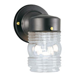 WESTINGHOUSE Westinghouse 6688500 Outdoor Fixture, Steel Fixture, Matte Black Fixture