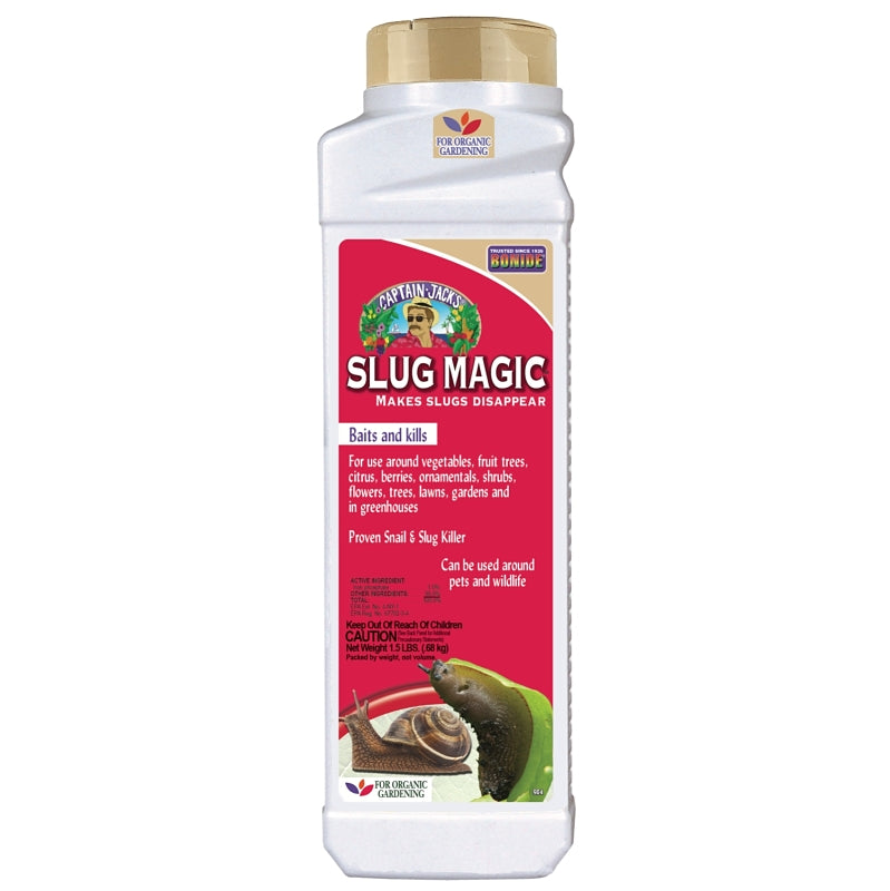BONIDE Bonide Slug Magic 904 Slug and Snail Killer, Solid, 1.5 lb Bottle LAWN & GARDEN BONIDE