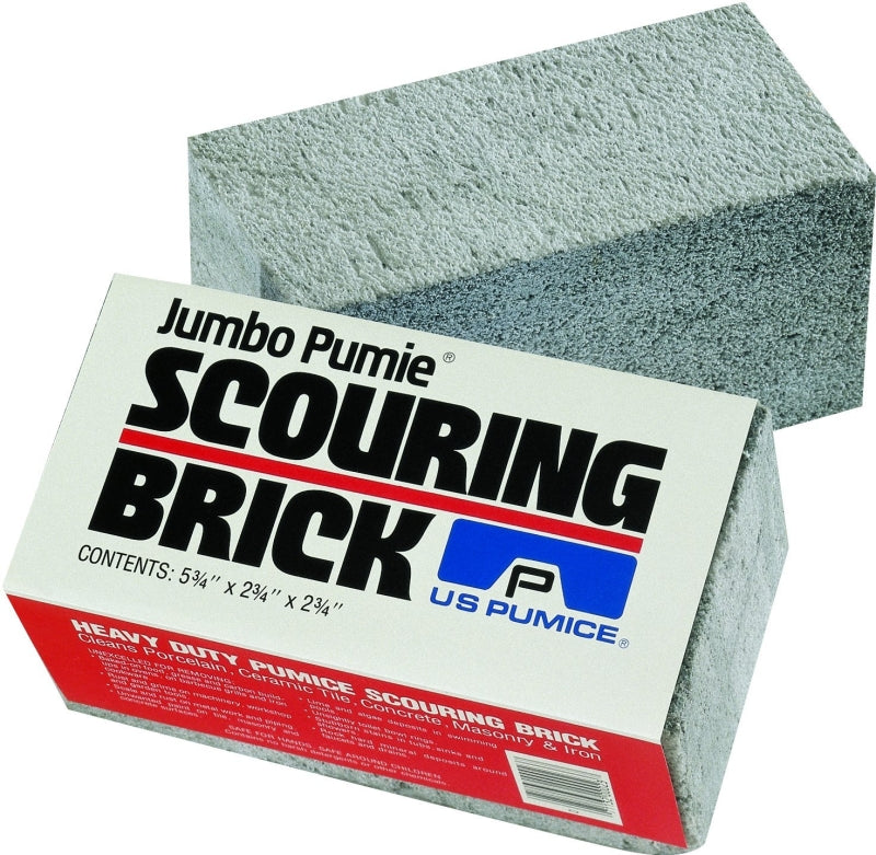 SUMMIT BRANDS Jumbo Pumie JPS-12 Scouring Brick, 5-3/4 in L, 2-3/4 in W CLEANING & JANITORIAL SUPPLIES SUMMIT BRANDS
