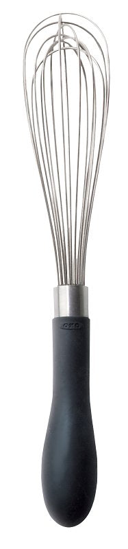 OXO INTERNATIONAL Good Grips 74091 Kitchen Whisk, 9 in OAL, Stainless Steel, Black, Polished HOUSEWARES OXO INTERNATIONAL