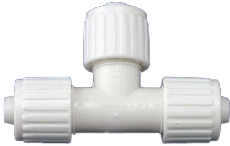 FLAIR-IT Flair-It PEXLOCK 16831 Tube Tee, 3/8 in, Compression, PEX-A, PEX-B, PVC, 200 psi Pressure