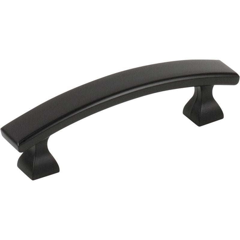 HARDWARE RESOURCES KasaWare K3133MB-2 Flared Foot Cabinet Pull, 4 in L Handle, 1-1/8 in Projection, Zinc, Matte Black HARDWARE & FARM SUPPLIES HARDWARE RESOURCES