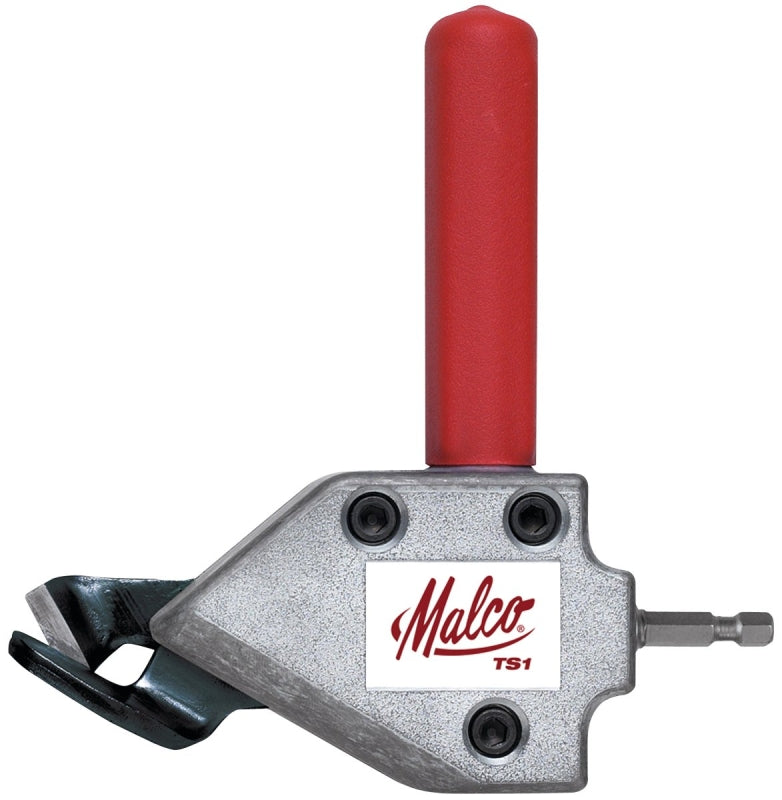 MALCO PRODUCTS Malco TS1 Metal Cutting Attachment Shear, Steel, Galvanized, For: 1200 rpm 3/8 in Cordless or Corded Drill
