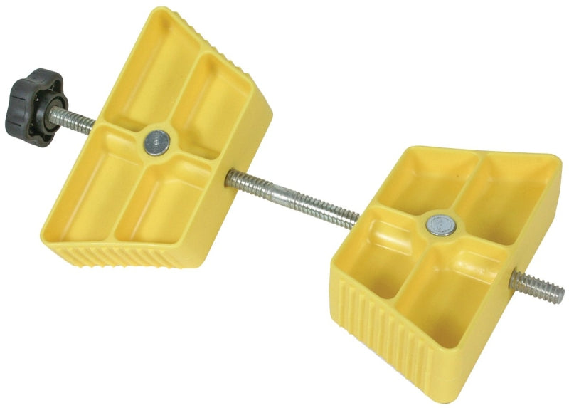 CAMCO Camco USA 44622 Wheel Stop Chock, Plastic, Yellow, For: 26 to 30 in Dia Tires with Spacing of 3-1/2 to 5-1/2 in AUTOMOTIVE CAMCO