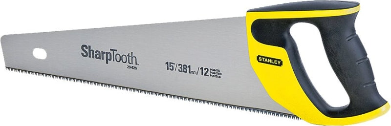 STANLEY STANLEY 20-526 Handsaw, 15 in L Blade, 11 TPI, Ergonomic Handle, Plastic/Rubber Handle TOOLS STANLEY