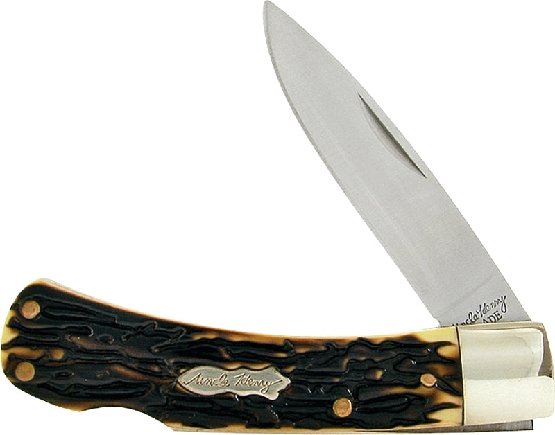 UNCLE HENRY Uncle Henry 5UH Folding Pocket Knife, 2.8 in L Blade, 7Cr17 High Carbon Stainless Steel Blade, 1-Blade SPORTS & RECREATION UNCLE HENRY