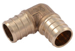 SHARKBITE SharkBite UC256LFA10 Pipe Elbow, 3/4 in, Barb, 90 deg Angle, Brass, 80 to 160 psi Pressure PLUMBING, HEATING & VENTILATION SHARKBITE