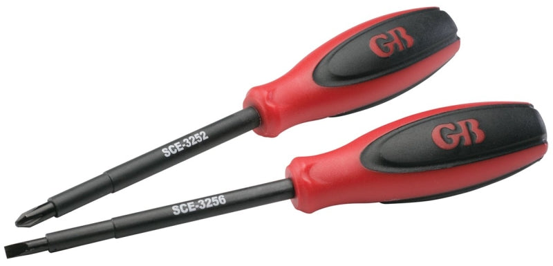 GB Gardner Bender SCE-3262 Screwdriver Set, 2-Piece, Vanadium Steel, Red AUTOMOTIVE GB