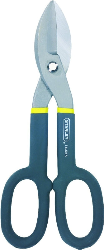 STANLEY TOOLS STANLEY FMHT73571/14-556 Tinner Snip, 10 in OAL, 2 in L Cut, Straight Cut, Steel Blade, Black/Yellow Handle TOOLS STANLEY TOOLS
