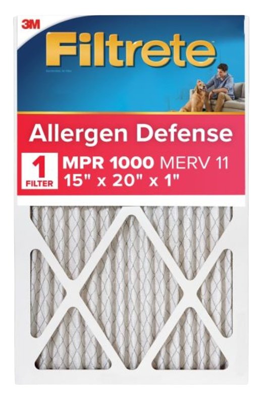 FILTRETE Filtrete 9806-4 Air Filter, 20 in L, 15 in W, 11 MERV, 1000 MPR, Polypropylene Frame