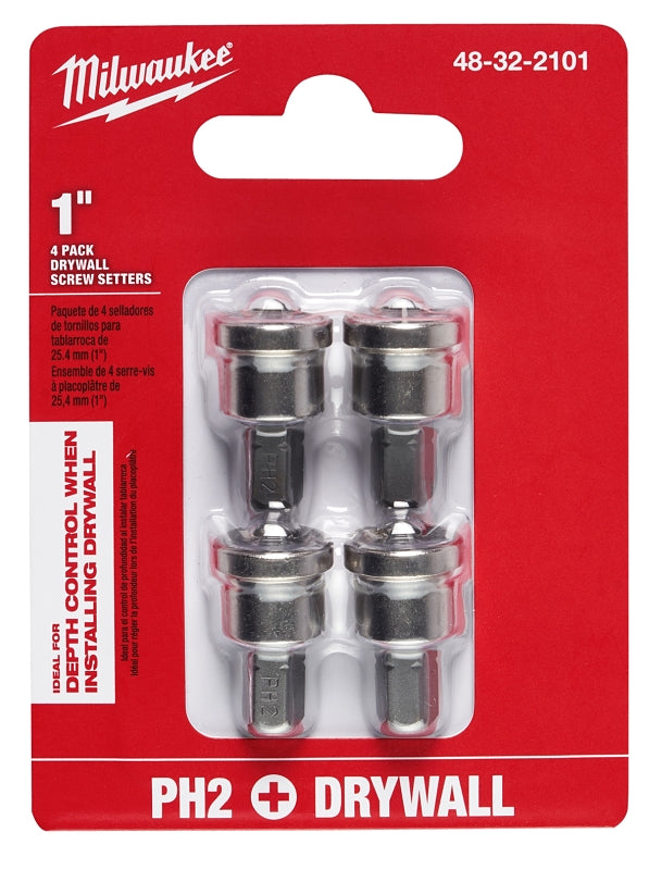 MILWAUKEE ELECTRIC TOOLS Milwaukee 48-32-2101 Drywall Screw Setter, #2 Drive, Phillips Drive, 1/4 in Shank, Hex Shank, Steel
