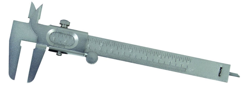 GENERAL General 722 Vernier Caliper, 0 to 5 in, SAE, Metric Graduation, 2.56 in Jaw, Analog Display, Steel