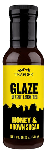 TRAEGER Traeger GLZ001 Barbeque Glaze, Brown Sugar, Honey, 12 oz Bottle