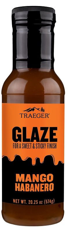 TRAEGER Traeger GLZ002 Barbeque Glaze, Mango Habanero, 12 oz Bottle