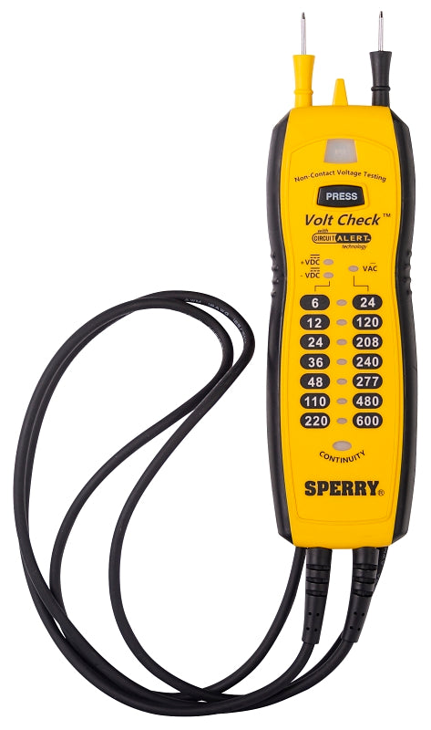 SPERRY Sperry Instruments Volt Check Series VC61000 Continuity Tester, LED Display, Functions: Voltage ELECTRICAL SPERRY