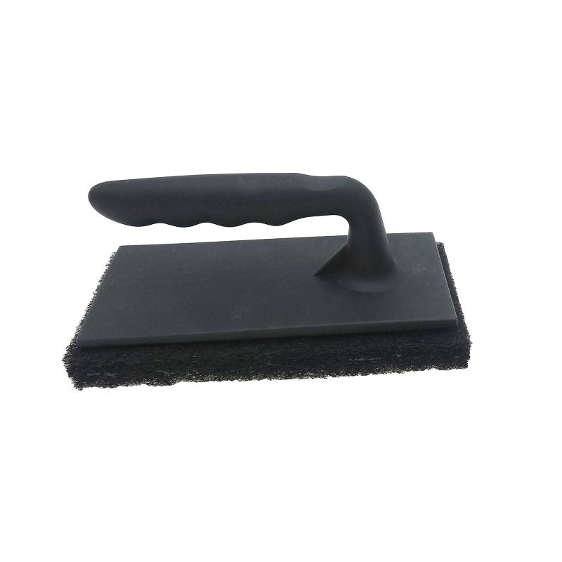 MR BAR-B-Q PRODUCTS Mr. BAR-B-Q 06467Y Oversized Grill/Griddle Scrubber with Replacement Pad, 8 in L Brush, 4 in W Brush, Nylon Bristle