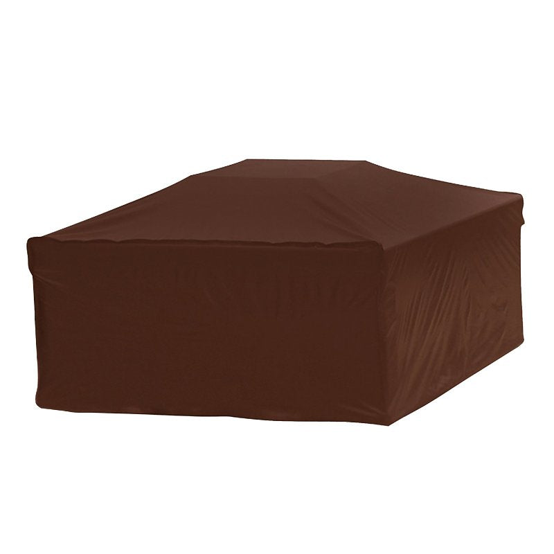 MR BAR-B-Q PRODUCTS Mr. BAR-B-Q 07845BBGD Firepit Cover, Dark Brown, 38 in L, 38 in W, 18 in H, Elastic, Square OUTDOOR LIVING & POWER EQUIPMENT MR BAR-B-Q PRODUCTS