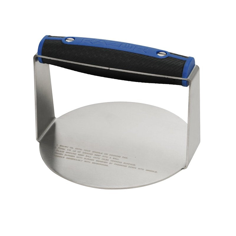 MR BAR-B-Q PRODUCTS Mr. BAR-B-Q 08804RZ Burger Smasher, 5.43 in L, 5.35 in W, Stainless Steel