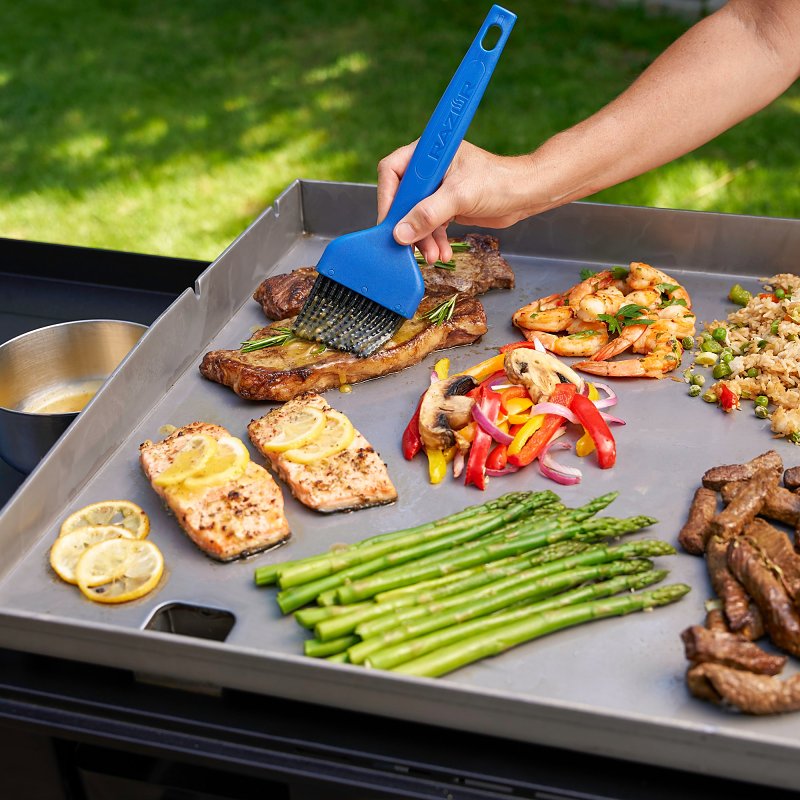 MR BAR-B-Q PRODUCTS Mr. BAR-B-Q 08814RZ Extra Wide Basting Brush, Silicone Bristle, Plastic Handle, 10.35 in OAL