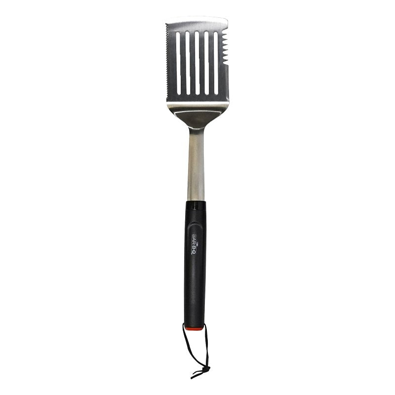MR BAR-B-Q PRODUCTS Mr. BAR-B-Q 20150Y Spatula, Stainless Steel Blade, Stainless Steel, Plastic Handle, Round Handle